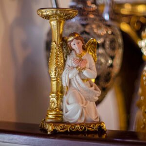 Candelabro Angel Sentado